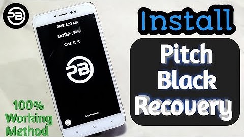 Install Pitch Black Recovery On Any Android Device || No Root || Install custom recovery with pc ||