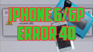 iPhone 6/6P error 40,4040,4013,2009....etc tested solution