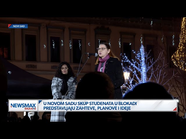 "Šta znači pobeda?": Protest studenata u blokadi u Novom Sadu
