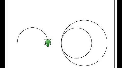 Drawing of circle and semicircle on Kturtle | kturtle Tutorial