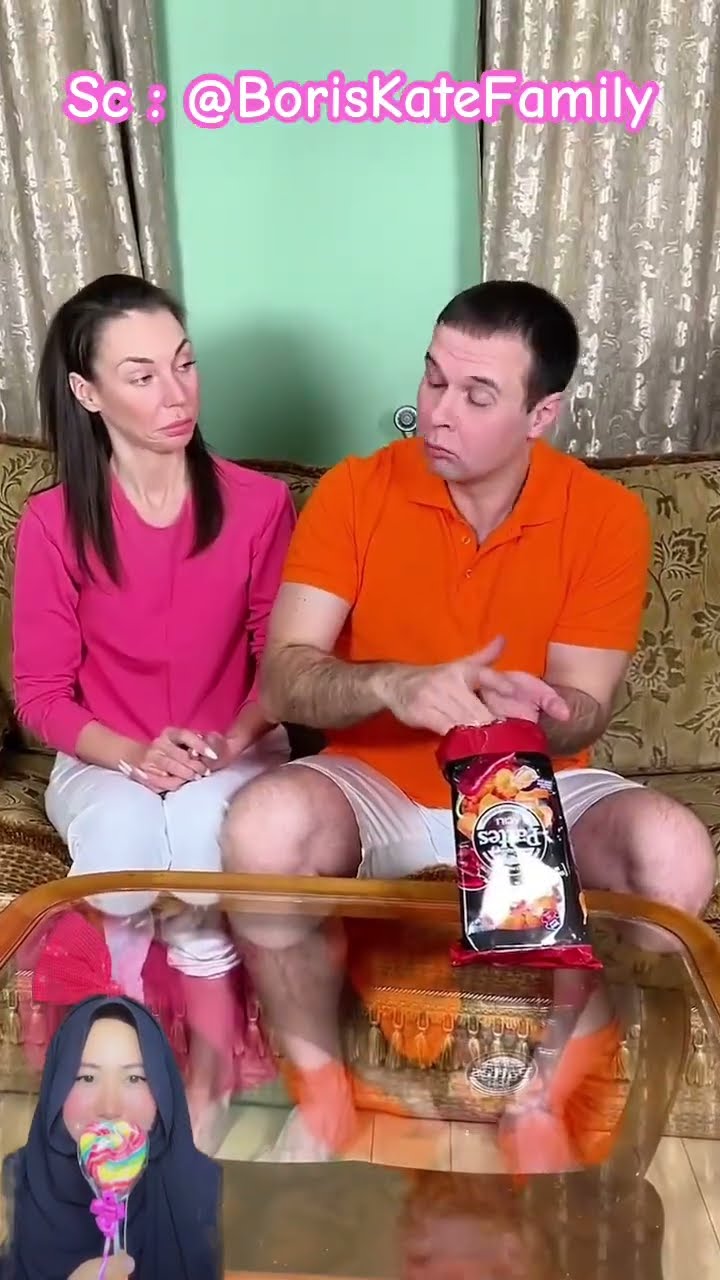 MAMA MEMASTIKAN TIDAK ADA REMAHAN KERIPIK YANG TERSISA ⁉️?@BorisKateFamily #shorts #funny #dubbing