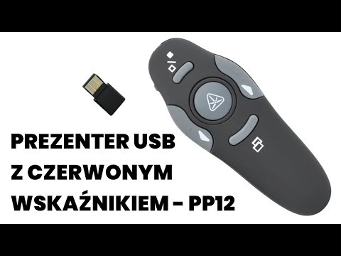 Prezenter USB wskaźnik laserowy czerwony PP12 - Prezentacja
