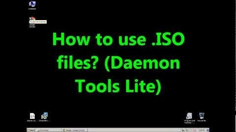 How to use ISO files? (Daemon tools lite)