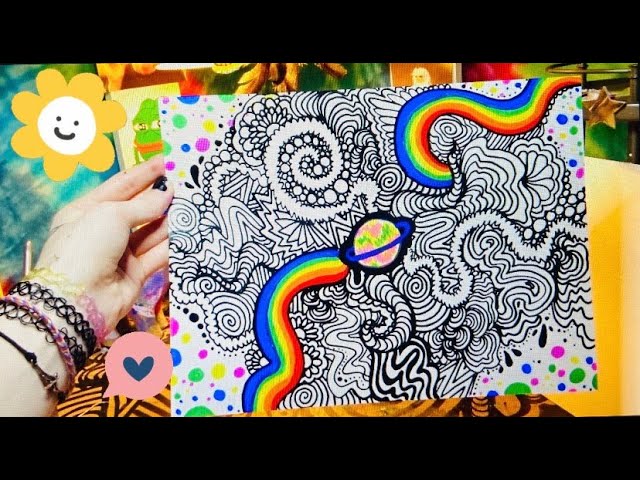 Easy Trippy Stuff To Drawing Step By Step - bmp-simply