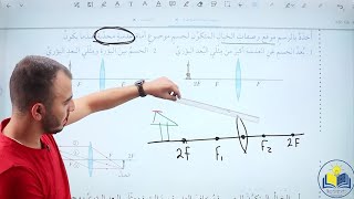 العدسات المحدبة والمقعرة ورسم الخيال وتحديد صفاته الحصة ٢ من درس العدسات الرقيقة @Abed_AlKareem