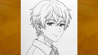 Drawing a Cool Anime Boy Step by Step ✍️ | Pencil Sketch