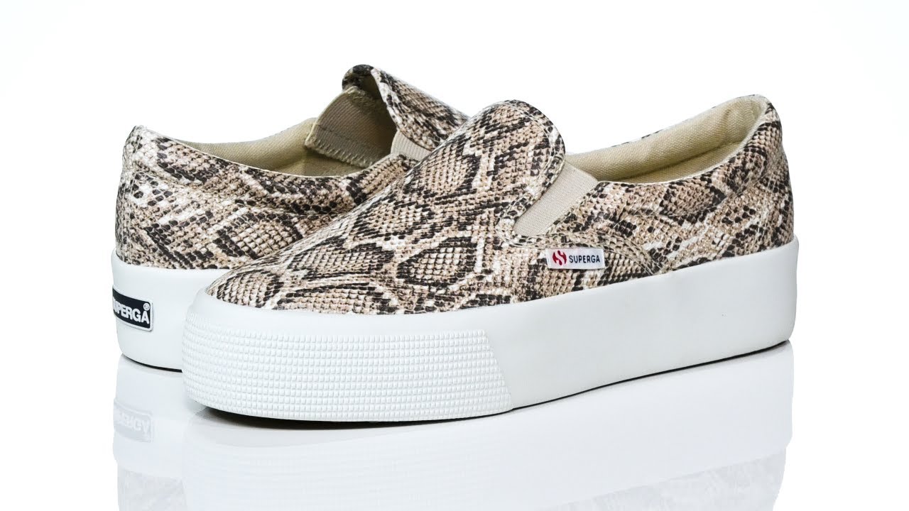 superga metallic snake