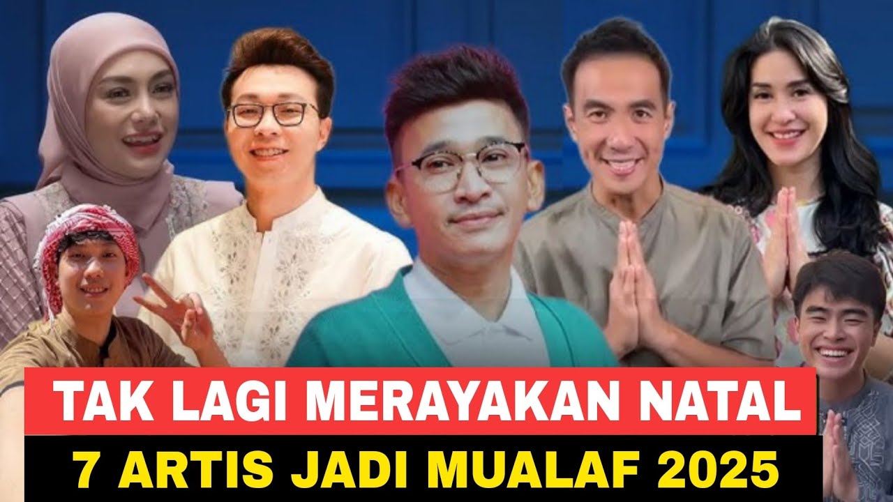 Artis Pindah Agama 2025‼️7 Artis Ini Tak Lagi Merayakan Natal 
