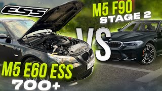 BMW M5 E60 ESS Supercharger VS M5 F90 Stage2. V10 НА КОМПРЕССОРЕ