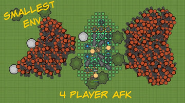 SMALLEST ENV EVER || 4 Player AFK || ZOMBS.io
