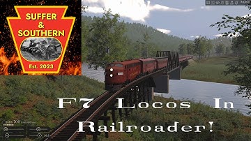 Trying Out The New F7 Diesel Mod in RAILROADER!