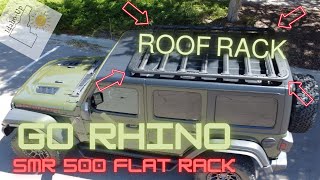 Go Rhino SMR500 Roof Rack and Go Rhino SMR Series Mounting Brackets on a Jeep Wrangler Xtreme Recon