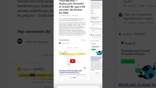 🚀 Запусти свой ML проект за 60 секунд без Docker! #машинноеобучение #ai