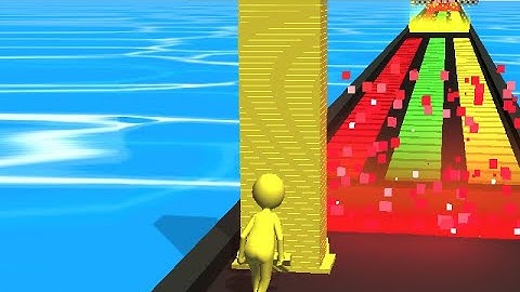 Stackcolors - All Level Gameplay Android,iOS  NEW LEVELS Best Games #stickrun #stackcolors #rungames