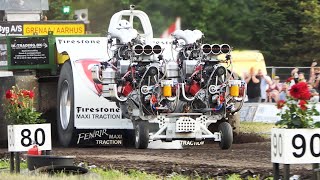 4000KG Heavy Modified at Særslev Traktortræk 2023 | Most Powerfull Tractor Pullers in Denmark