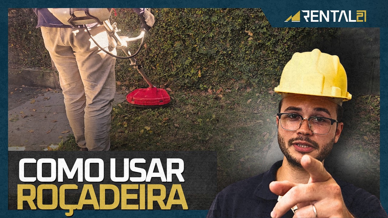 Como usar uma roçadeira