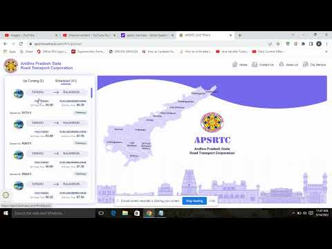 How to Search Buses Between two stations | APSRTC Live Track | Using Web browser