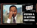 Stephen A. gets emotional talking about Jordan Poole & the Warriors 😥😅 | First Take