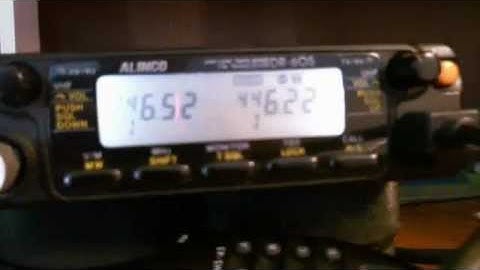ALINCO DR 605 DUAL BAND MOBILE RADIO. "DISPLAY BLINKING"