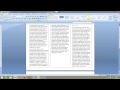 Create a simple 3 fold leaflet in Word