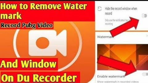 HOW TO REMOVE WATERMARK IN YOUR RECORDING ! DU RECORDER WATERMARK REMOVED 🔥 MUST WATCH 🔥