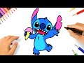 HOW TO DRAW STITCH STEP BY STEP ????