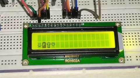 LCD Custom Character with Arduino