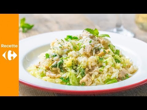 risotto-au-poulet-végétarien-et-chou-vert