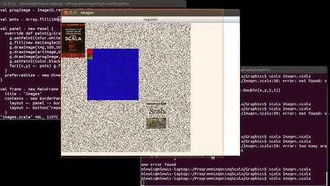 Double Buffering and Texture Paint using Scala