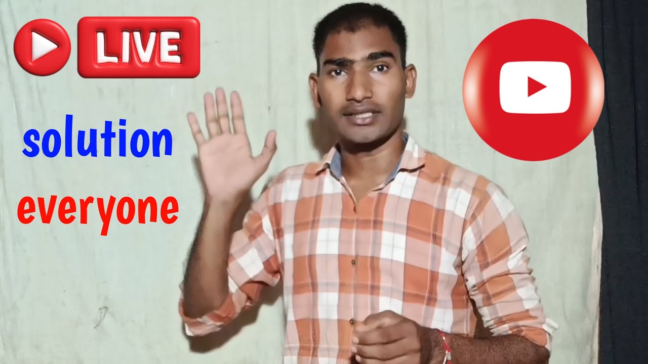 🔴 Live solution Youtube - YouTube