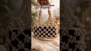 Viral macrame bling bag l Macrame purse l Macrame mobile bag #viral #shorts #youtube #popular #diy