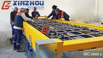 ibc （intermediate bulk container ）turnkey solution ibc tank cage making machine ibc production line