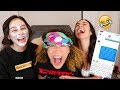 BLINDFOLD TEXTING CHALLENGE w/ FRANNY ARRIETA & EMILY TOSTA  (we may have texted Noah Centineo...)