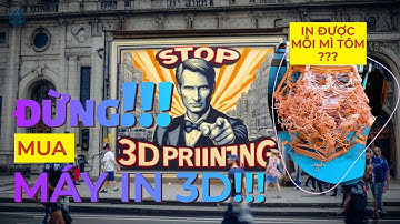 Tại sao bạn KHÔNG nên mua máy in 3D???