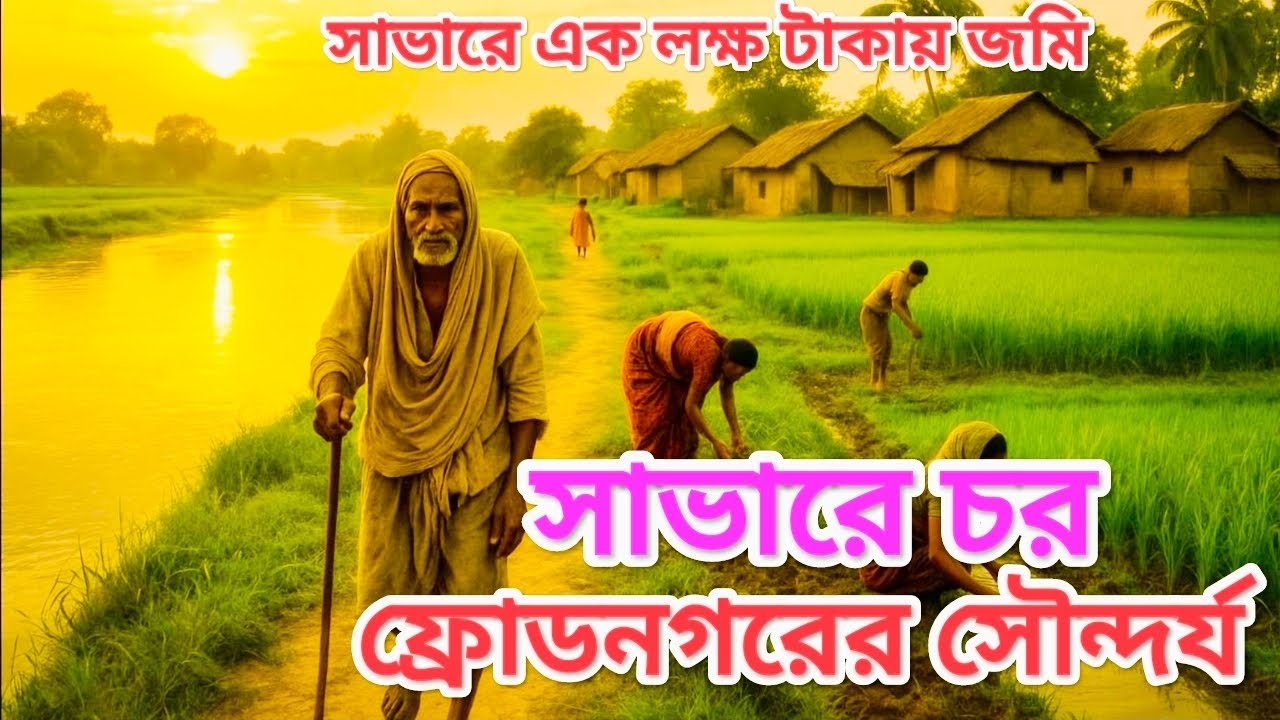 ঢাকার কাছে চর ফ্রোডনগরের সুন্দর্য ও জমির দাম। hidden beauty of village 