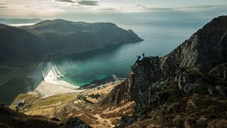 From mountains to fjords in Norway (Drone, Timelapse)