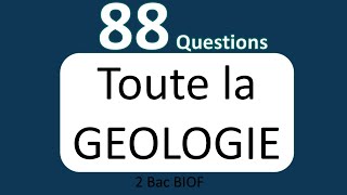 Révision SVT: 88 Questions TOUTE  la Géologie 2 bac PC SVT