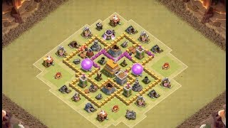 Clash of Clans Town Hall 6 (TH6) War Base 2018 | CoC (TH6) Anti 3 Stars | Anti Giant, Anti Balloons