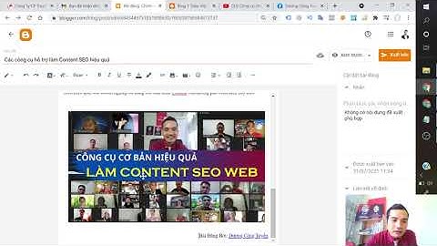 Hướng dẫn CTV đăng bài lên Blogger thực tập viết bài SEO
