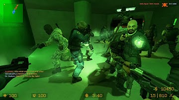 Counter Strike Source Zombie Escape mod online gameplay on SG1 mission map