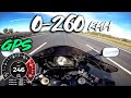 Suzuki GSX-R 600 0-260 Km/h  [GPS] - TOP SPEED -ACCELERATION - TIMING