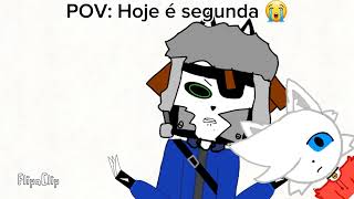 hoje é segunda 😭👌 ( inspiração @Isabella_mayra_desenha )