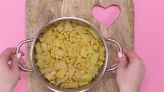 Turnip, Potato, and Corn Puree Recipe for 8-Month-Old Babies