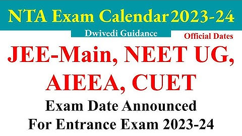 NTA Exam Calendar 2023, neet ug 2023 exam date latest news, cuet 2023 exam date, jee main 2023 exam