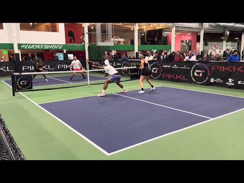 Mixed open division, CT summer sendoff Pickleball tournament, 2023 pool ￼ game￼￼