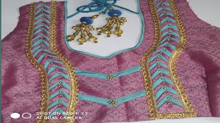 Grand designer blouse cutting and stitching/pattu blouse design/suseela tailoring and maggam works.