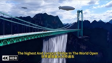 [4K HDR]Huajiang Gorge Bridge, the world