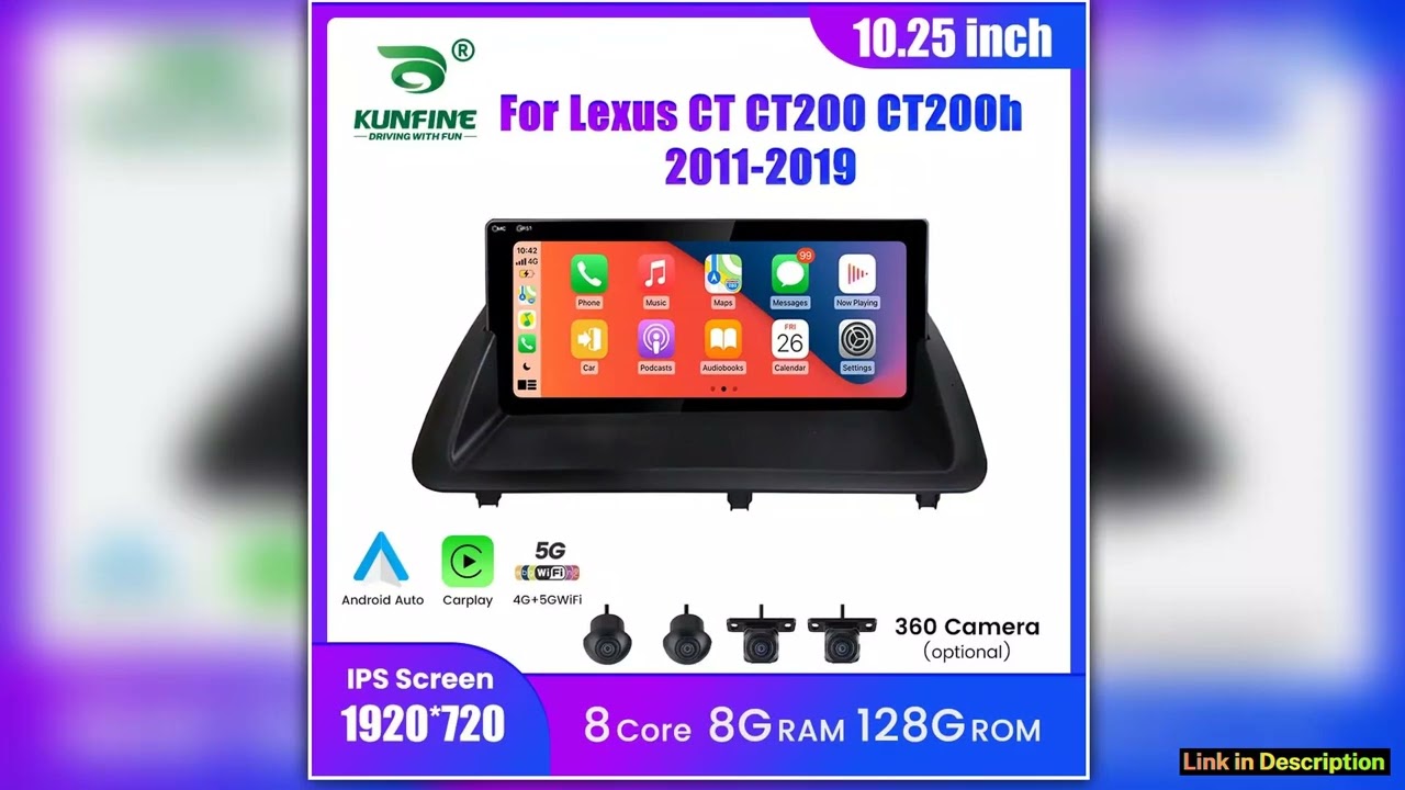 1025 Android Car Radio For Lexus CT CT200 CT200h 20112019 GPS Navigation Multimedia Player Carplay