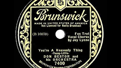 1935 Don Bestor - Youre A Heavenly Thing (Joy Lynn...