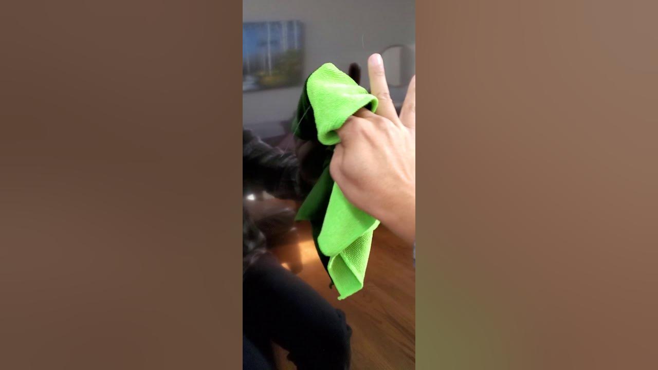 Simple and Easy. Cleaning crayon off your smart tv. Micro fiber cloth